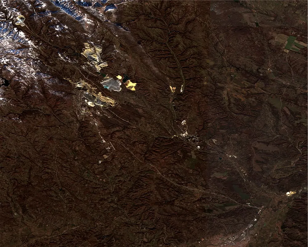 Bor mine surroundings Serbia 2020-01-07
