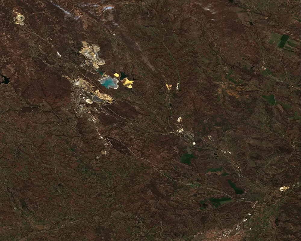 Bor mine surroundings Serbia 2020-03-17
