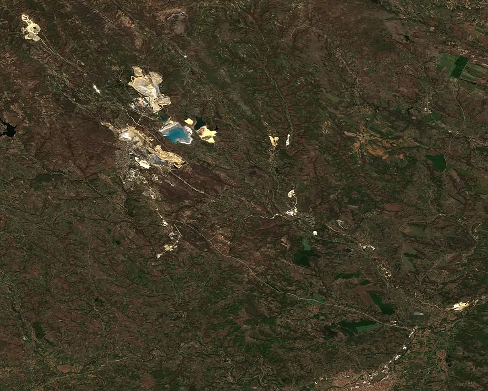 Bor mine surroundings Serbia 2020-04-16