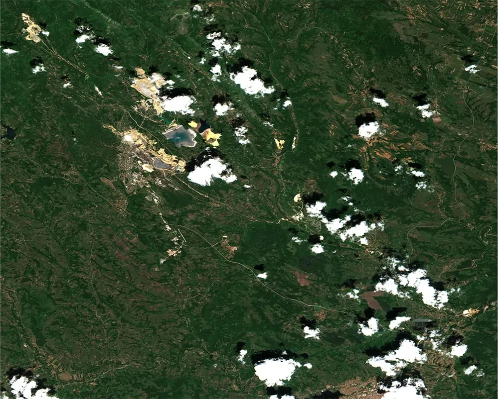 Bor mine surroundings Serbia 2020-05-23