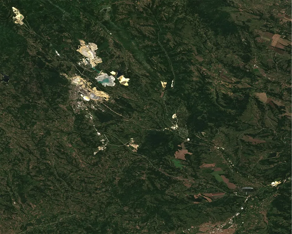 Bor mine surroundings Serbia 2020-08-04