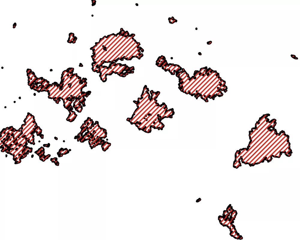 Burned areas