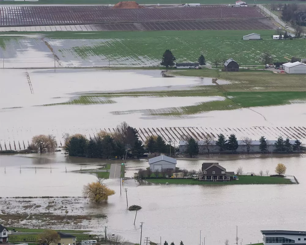 Canada flood river British Colombia