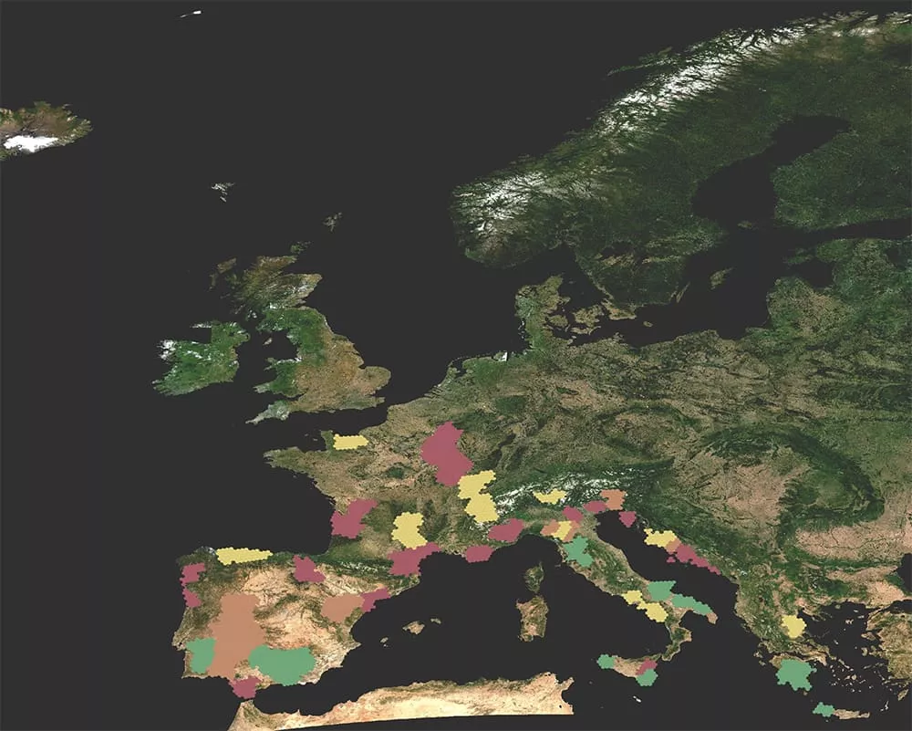 Europe map region 