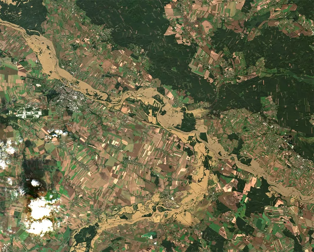 Sentinel-2 – Post-flooding event
