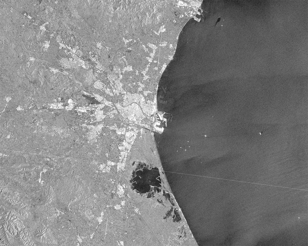 Sentinel-1 GRD image - Valencia, Spain