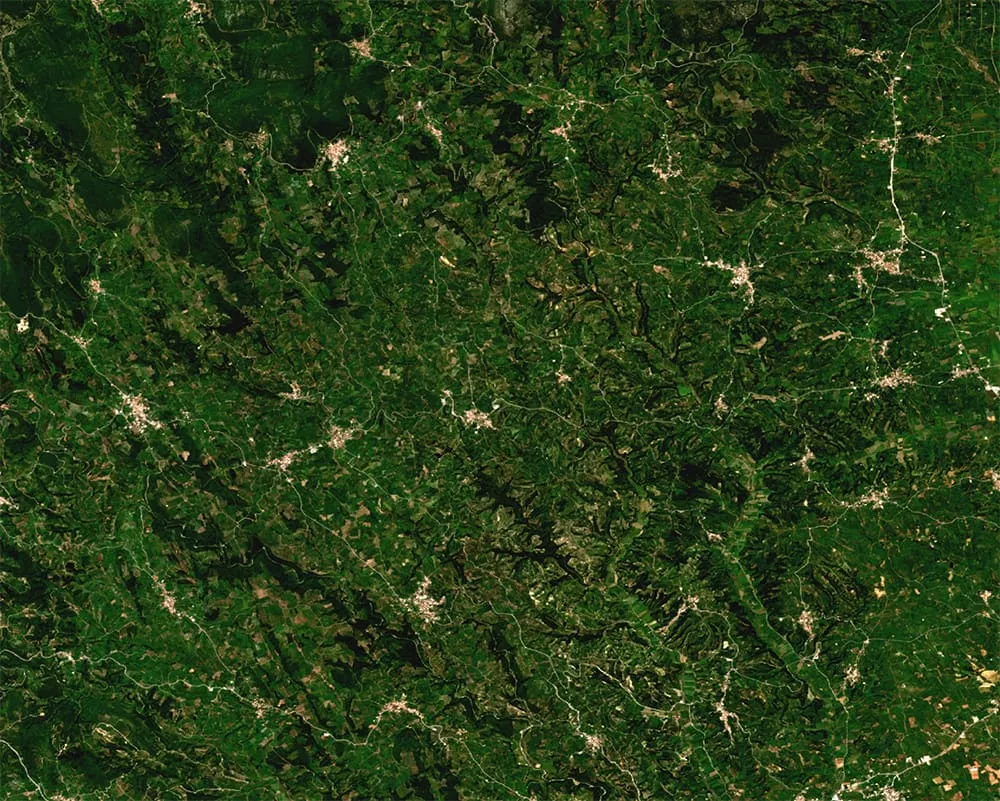 Sentinel-2 image of the Messinia region in Greece
